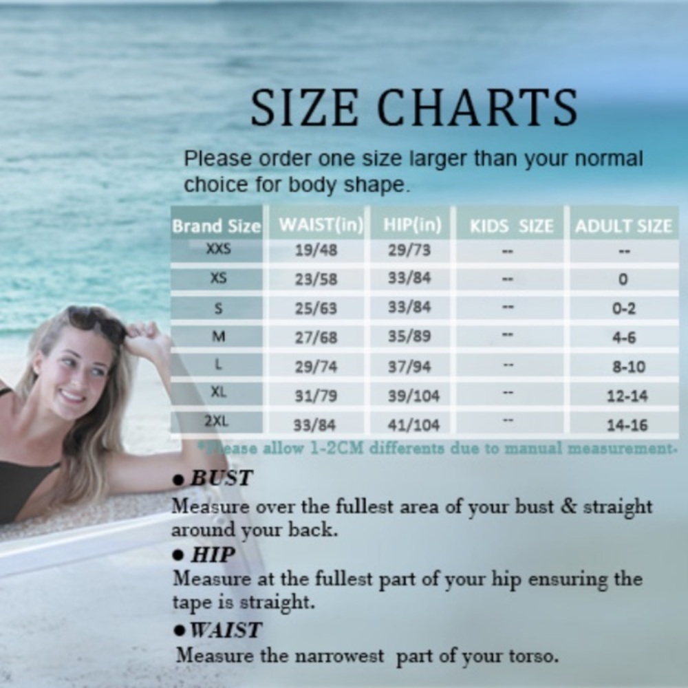 Beautikini Period Swimwear size M blue Bikini Menstrual Swim Bottom leakproof - Picture 7 of 8